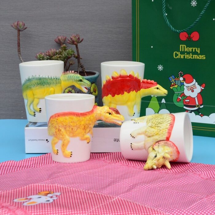 3D Ceramic Dinosaur Shape Cup Special-shaped Hand-painted - Image 2
