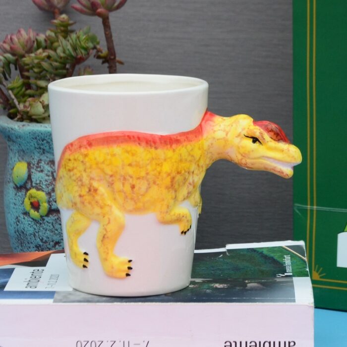3D Ceramic Dinosaur Shape Cup Special-shaped Hand-painted - Image 8
