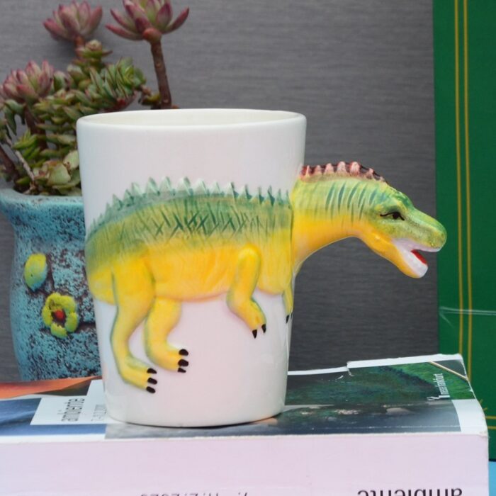 3D Ceramic Dinosaur Shape Cup Special-shaped Hand-painted - Image 5