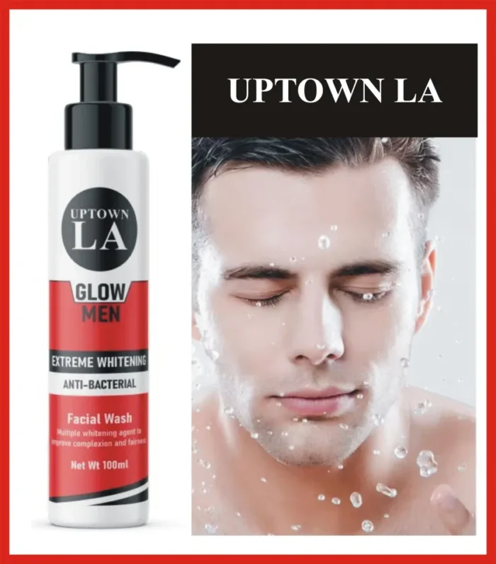 Uptown LA Men's Whitening Face Wash - 100ml Revitalize Your Skin with Gentle Care - Image 2