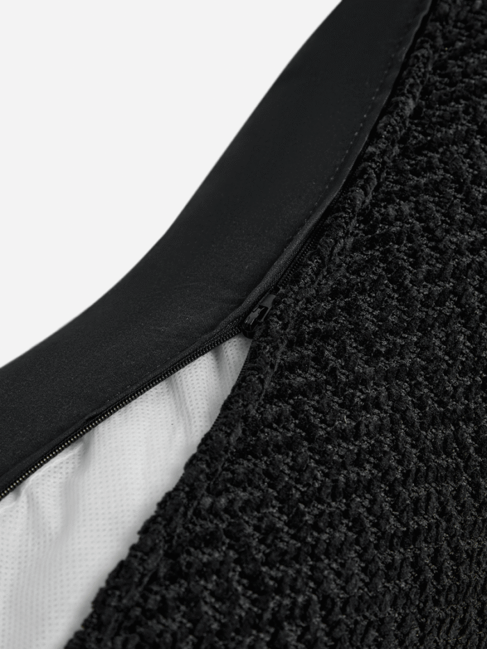 Jet Home Black Chenille Scatter Cushions. - Image 2