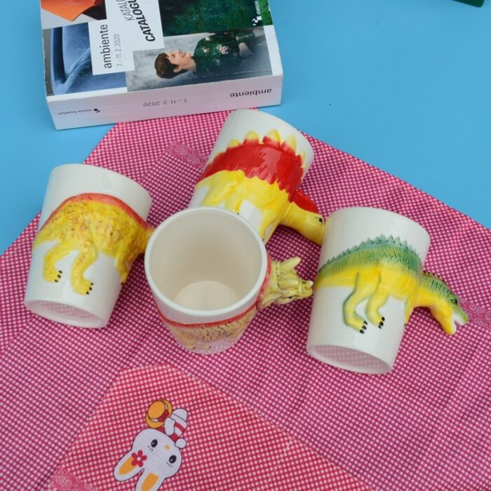 3D Ceramic Dinosaur Shape Cup Special-shaped Hand-painted - Image 3
