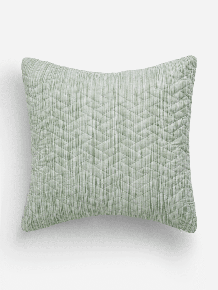Jet Home Sage Quilted Scatter Cushion.