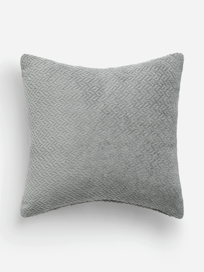 Jet Home Silver Grey Chenille Scatter Cushions.