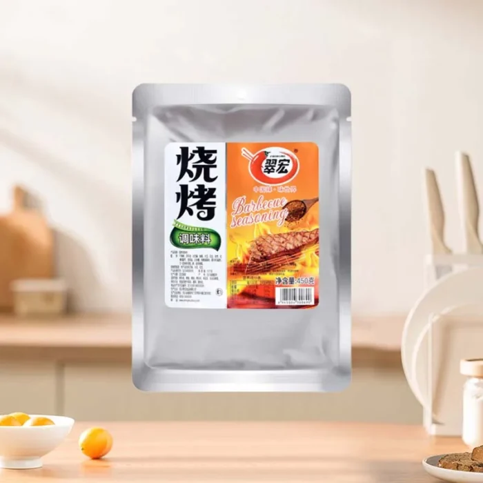CuiHong Barbecue Seasoning 15.89oz(450g)*1 Pack Sichuan hotpot BBQ Dried Dish Spicy Pepper Noodles Commercial Bag - Image 2