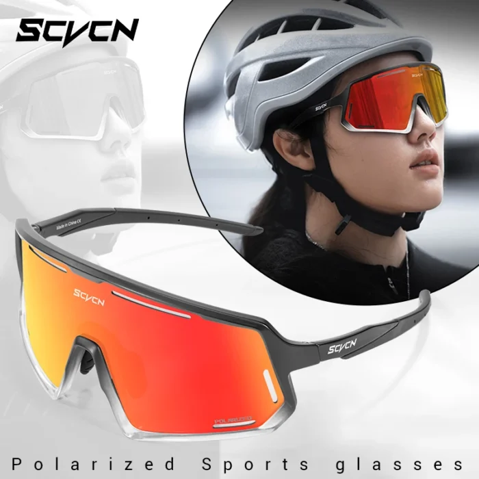 SCVCN Outdoor Polarized Cycling Sunglasses MTB Glasses Road Bike Cycling UV400 Goggles Men Women Bicycle Sports Hiking Eyewear - Image 2