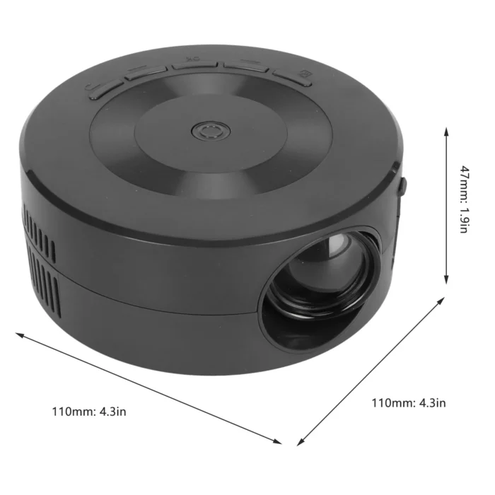 Mini LED Projector 1080p Built in Speaker Portable Small Home Projector with Same Screen Function for IOS for Android - Image 2