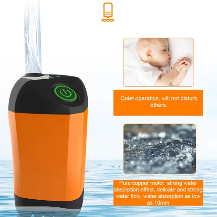 Portable Rechargeable Electric Shower Pump USB Powered Waterproof for Outdoor Camping Beach Hiking Pet Bath Car Wash - Image 4